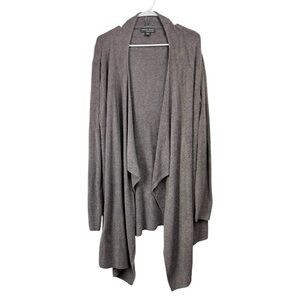 Barefoot Dreams Size 3X Gray Bamboo Chic Lite Calypso Wrap Cardigan Waterfall